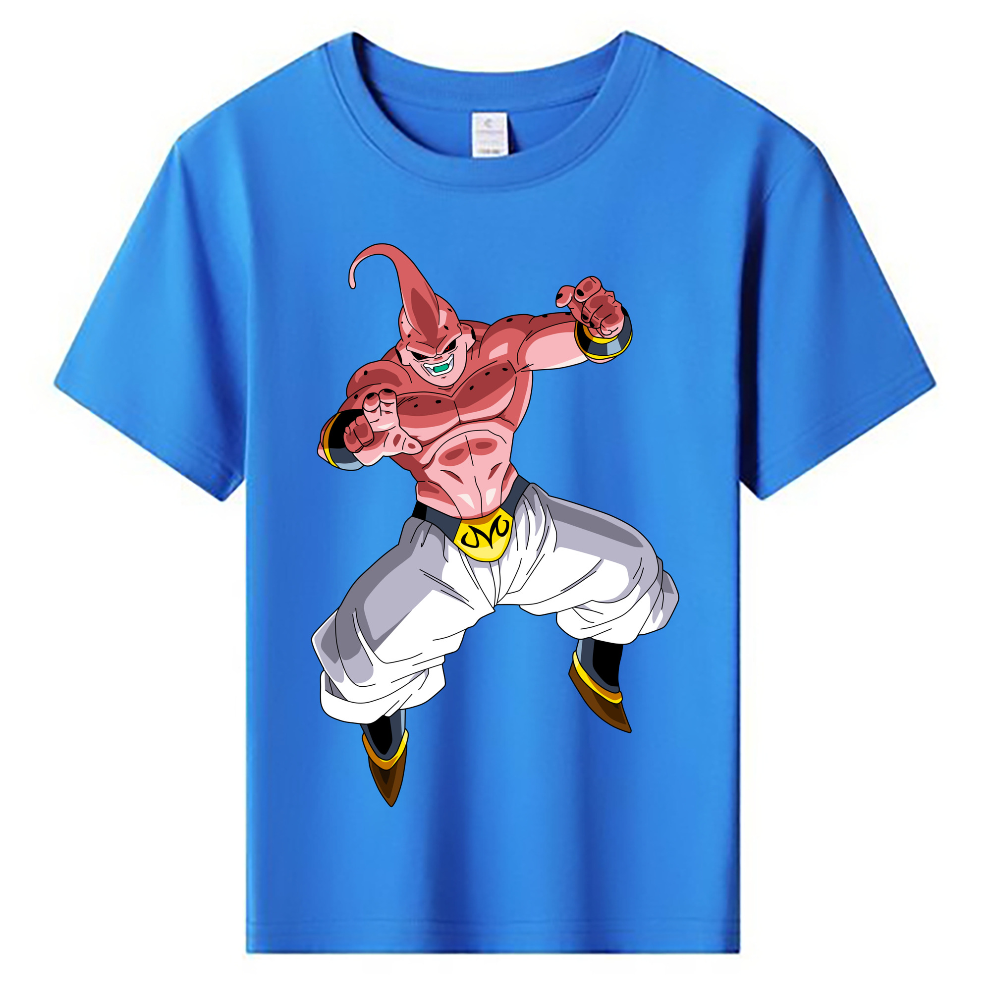 （画像用） ドラゴンボール 魔人ブウ DRAGON BALL Majin Buu 綿100％キッズTシャツ（フロントプリント）